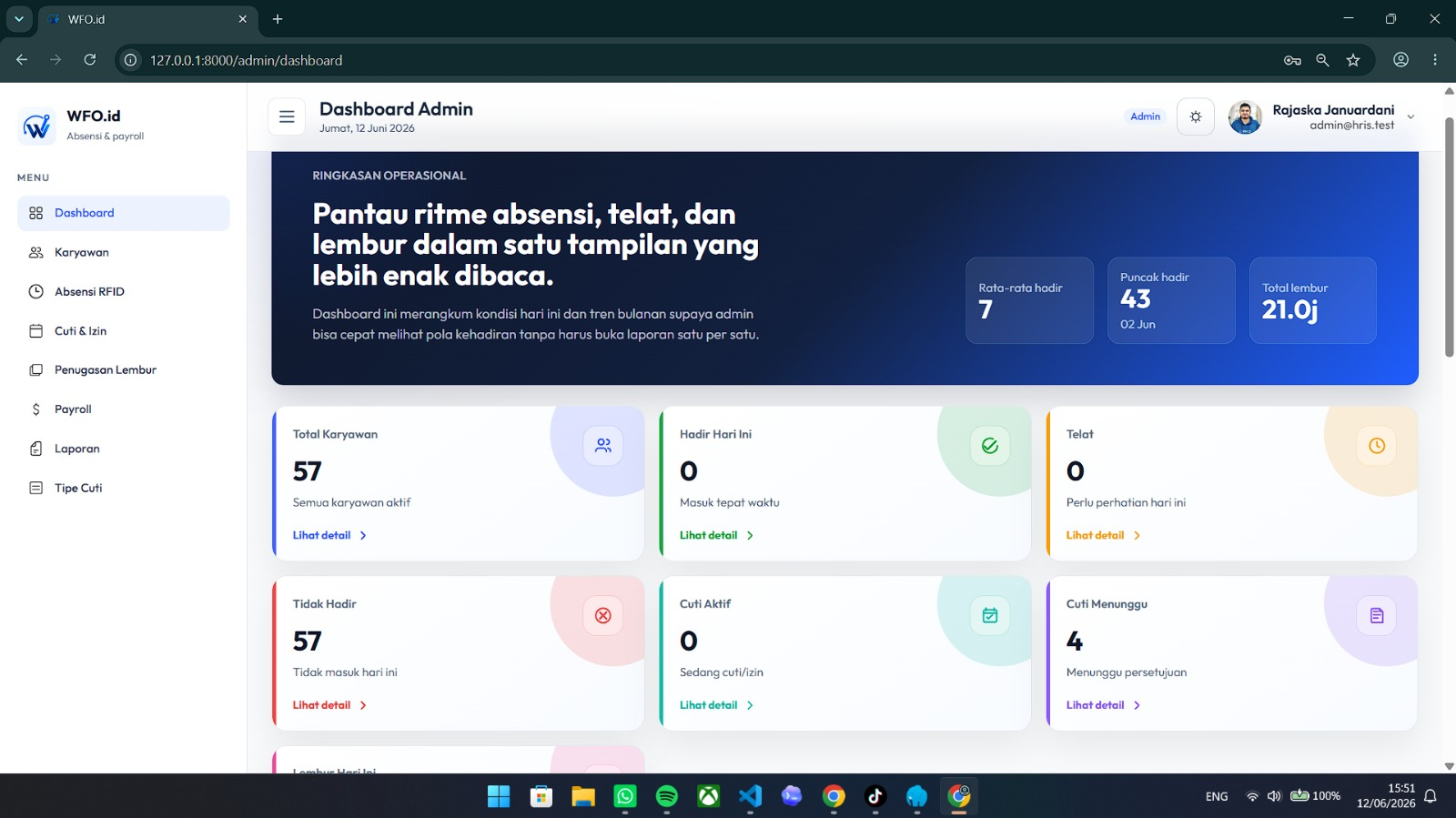 Sistem Absensi Berbasis IoT