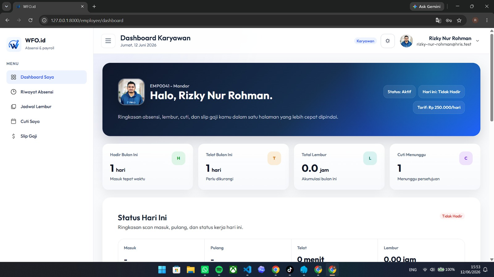 Dashboard User